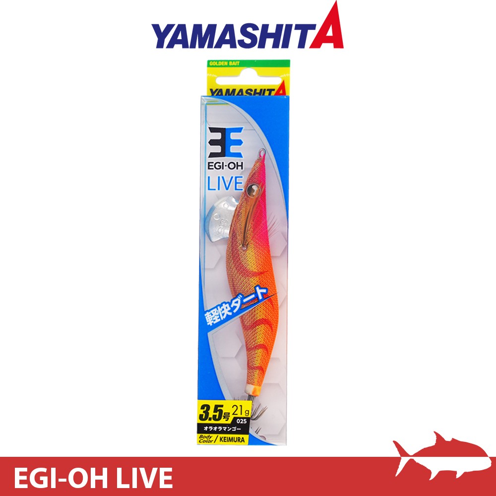 【搏漁所釣具】YAMASHISTA EGI-OH LIVE 木蝦王 3.0吋 低重心 夜光 烏賊 花枝 軟絲
