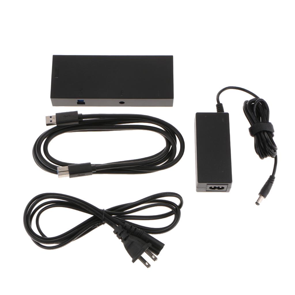 用於Microsoft Xbox One S / X Kinect USB適配器帶集線器電纜電源適配器