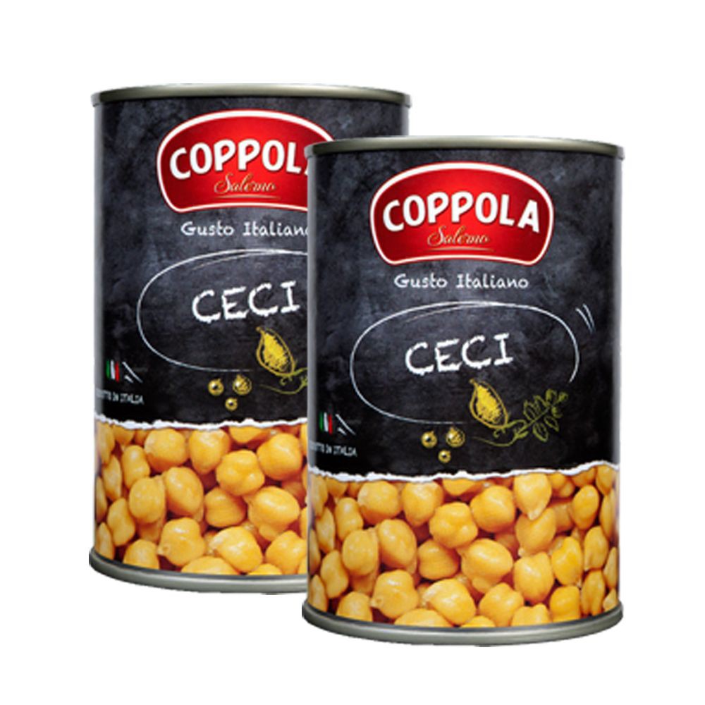 義大利Coppola柯波拉鷹嘴豆兩罐  400gX2入 雪蓮子、雞豆、埃及豆 植物性蛋白質 熟食