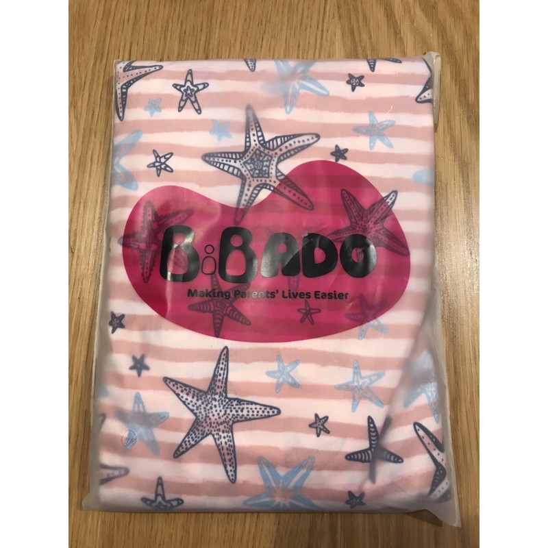 現貨 [英國BiBADO]全罩式圍兜-粉紅海星款  媽媽寶寶用餐好夥伴 傳統餵食 BLW均適用