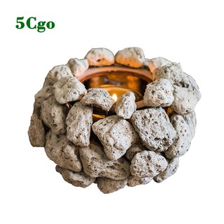 5Cgo【茗道】火山石燭臺復古現代設計風燈花器藝術風格裝飾擺件花園庭院咖啡館櫥窗 577919665250