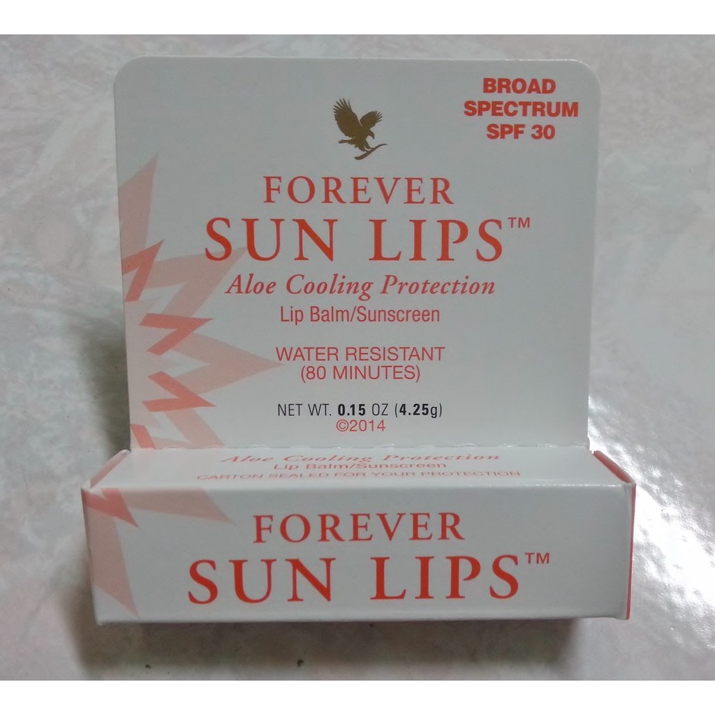 限量~FOREVER  SUN   LIPS-永久蘆薈薄荷防曬潤唇膏SPF30