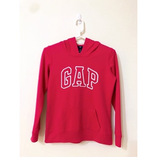 正版Gap女裝-經典Logo時尚印花連帽休閒上衣（XS）