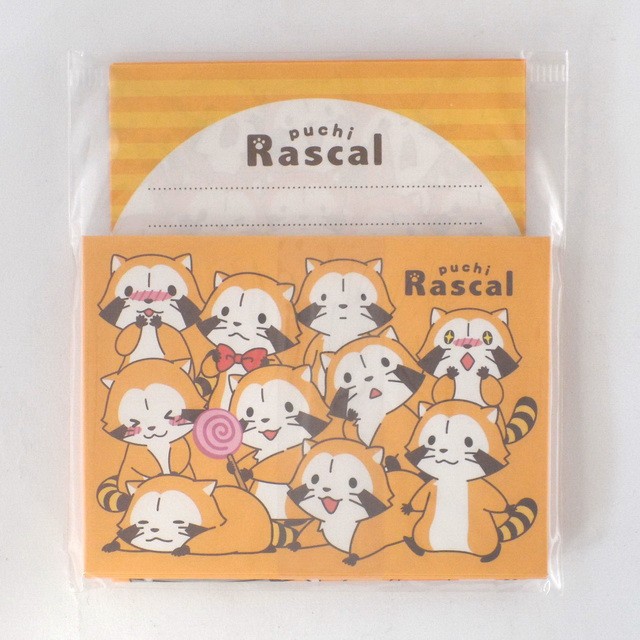 早期 Rascal the Raccoon 小浣熊 浣熊 拉斯卡爾 信紙 信封 小信套組 日本製 出清