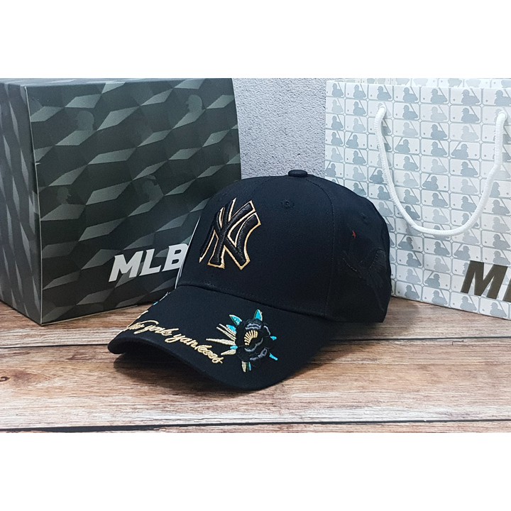 蝦拼殿 韓國MLB黑金仙鶴  TWICE代言 紐約洋基隊NY老帽 男生女生都可戴  送紙袋 現貨不用等