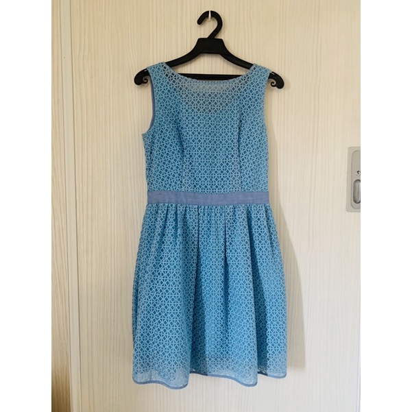 La Feta淺藍色夏日無袖小洋裝
