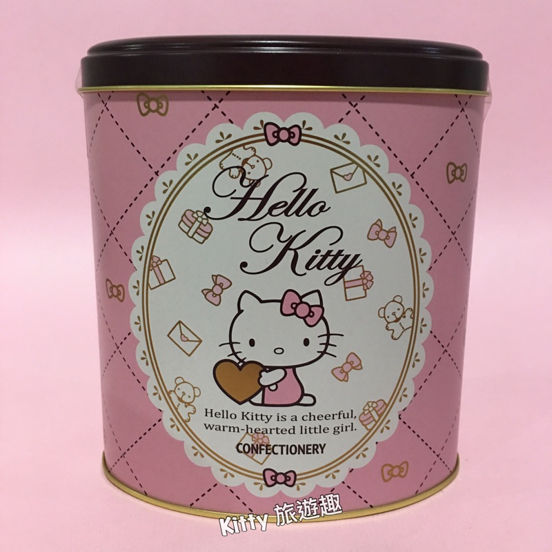 [Kitty 旅遊趣] Hello Kitty 置物盒 鐵桶 糖果盒 文具盒 馬口鐵盒 凱蒂貓鐵桶 橢圓形桶 萬用罐