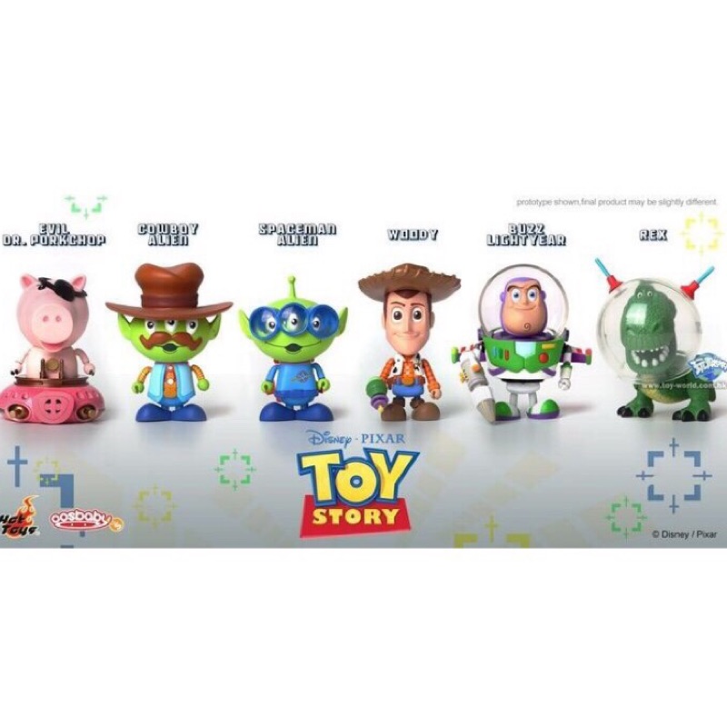 [現貨]Toy story cosbaby HOT TOYS 玩具總動員 全新 3吋公仔 第二彈 全套6隻 絕版 收藏