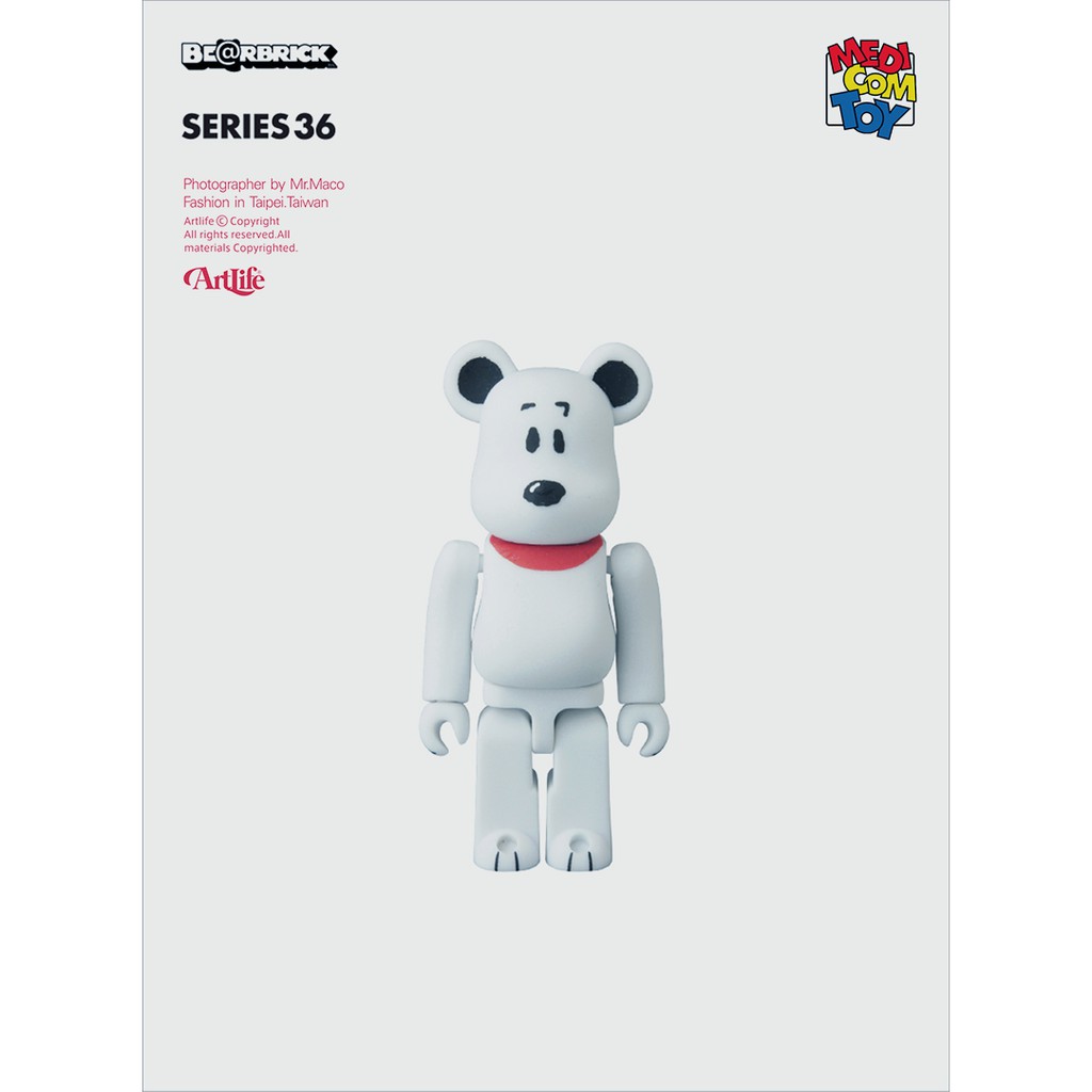 ArtLife @ MEDICOM 2018 BE@RBRICK 100% シリーズ36 SNOOPY 史努比 魚卵君