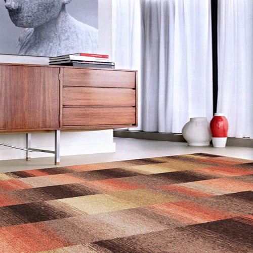【范登伯格】 巴菲特現代時尚地毯-橘褐150x200cm