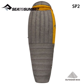 [Sea to Summit] Sp2極輕暖鵝絨睡袋 R 深灰(4~-2℃,490g,左開) 登山輕量保暖羽絨睡袋