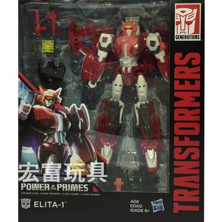 臺中 ＊＊宏富玩具＊＊變形金剛世代系列 POTP豪華組 W2 巡戈戰將 ELITA-1