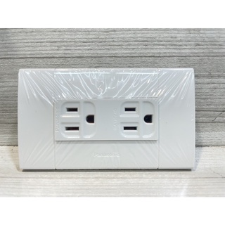 *水電DIY* 銀河系列 2插接地型插座/國際牌 可插入2.0mm電線 WEMF1102 報價含稅