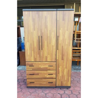 香榭二手傢俱*全新精品 康乃馨雙色 4x7尺工業風衣櫃-衣櫥-三門衣櫃-吊衣櫃-收納櫃-掛衣櫃-儲藏櫃-置物櫃-臺中傢俱
