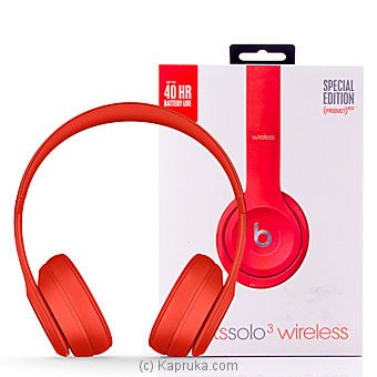Beats Solo3 Wireless 頭戴式耳機 – (PRODUCT)RED 二手良品