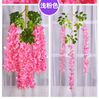 大陸現貨 仿真紫藤花假花紫蘿蘭室內婚慶弔頂裝飾屋頂藤條塑料花藤蔓 因尺寸原因下標務必選宅配 蝦皮購物