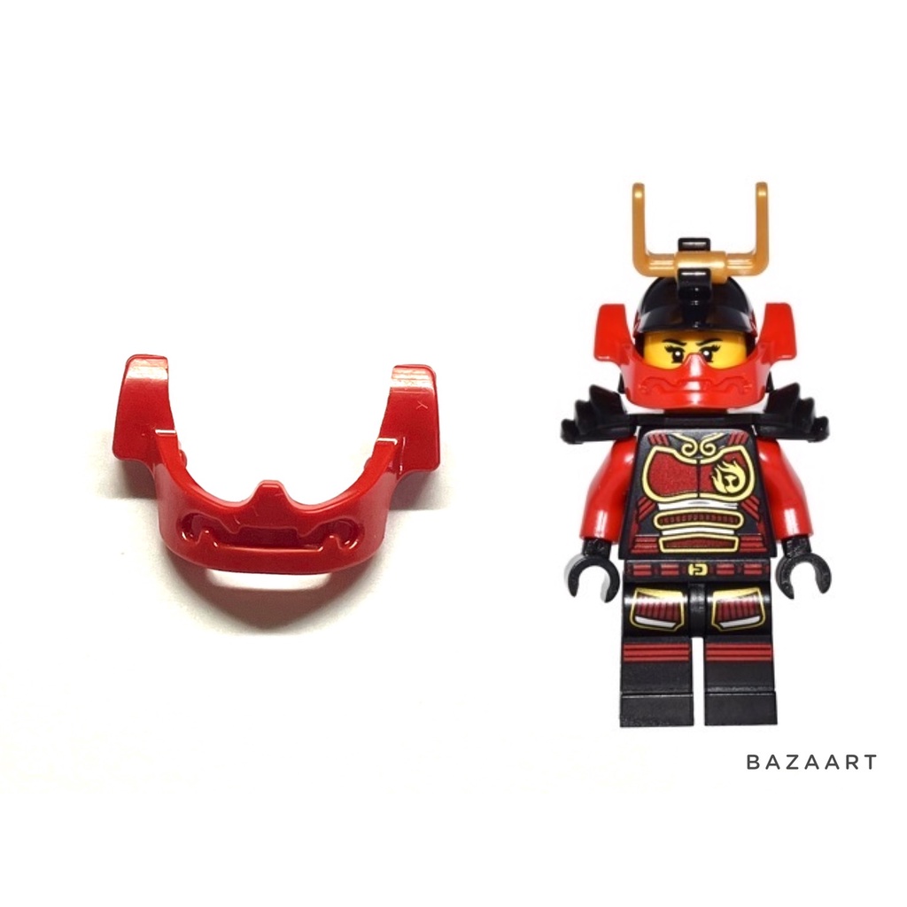 二手樂高 LEGO 護罩 面罩 頭盔 旋風忍者 紅色 無人偶 配件 98129 65033