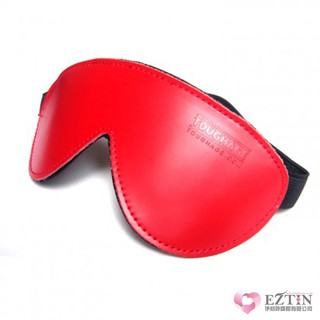 【ezComing】美國駭客 Toughage Red Bound Leather Blindfold 皮革眼罩 紅色