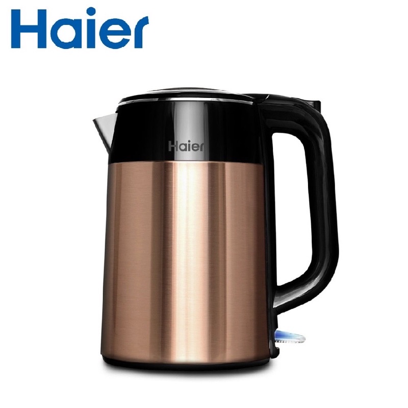 全新 Haier 海爾 炫彩三層防燙快煮壺 HB-3251AG 玫瑰金