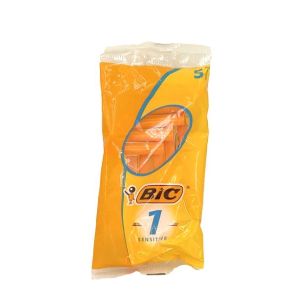 Bic 拋棄式刮鬍刀 - Sensitive 敏感款  每包5支x2包 / 每包20支 英國進口 男用刮鬍刀 單刃刮鬍刀