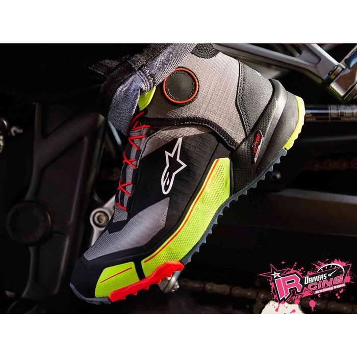 ♚賽車手的試衣間♚ Alpinestars® CR-X Drystar Yellow Shoes 防水 車靴 賽車靴