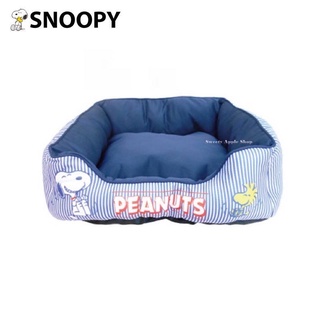 史努比【TW SAS 】日本 SNOOPY 史努比＆糊塗塌客 條紋版 寵物床墊 / 睡墊 / 睡床 45cm