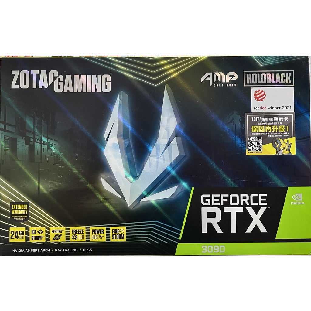 "現貨" ZOTAC索泰 GAMING GeForce RTX 3090 顯示卡 "空盒"