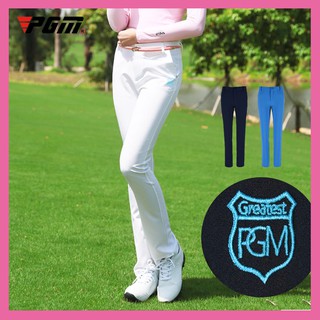 現貨 免運 美國PGM高爾夫球運動服裝 高爾夫 衣服 長褲 golf女士緊身高彈長褲 運動休閒透氣速乾褲子 高爾夫球運動