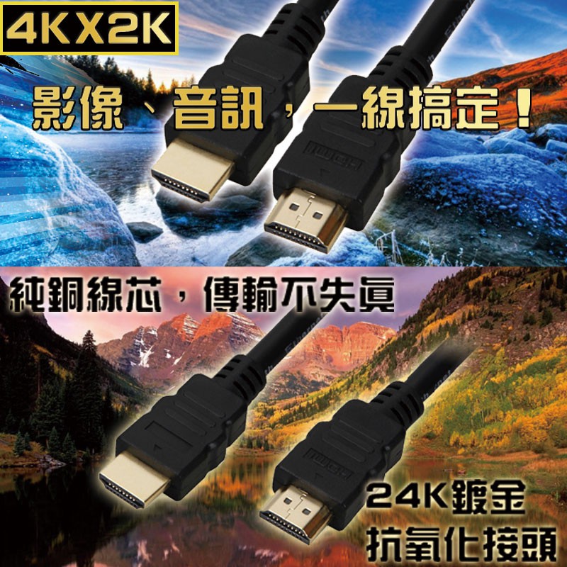 PopulaHDMI to HDMI 影音傳輸線 1.8M(2入)  現貨 蝦皮直送