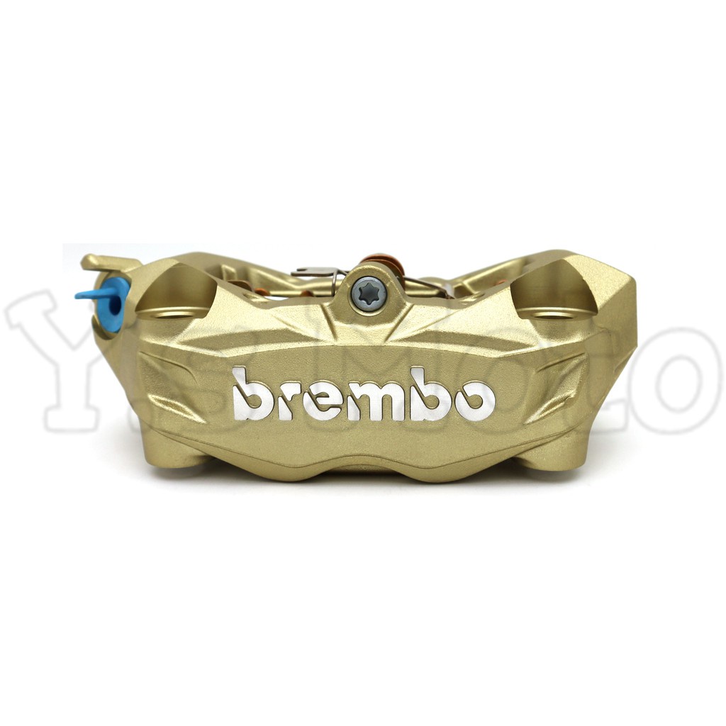 Y.S BREMBO DUCATI 939 輻射卡鉗 金底銀字(左邊)孔距100mm  AK 550