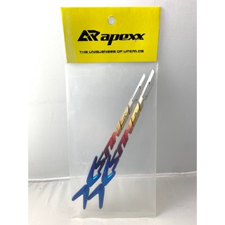 《機車董事長》APEXX LOGO 字貼 鍍鈦 勁戰 CYGNUS-X 貼紙 車貼 機車貼紙