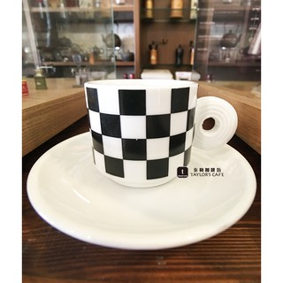 【TDTC 咖啡館】義大利 ORKER CAFE ESPRESSO 濃縮咖啡杯盤組 60ml - (款式：D黑白馬賽克)