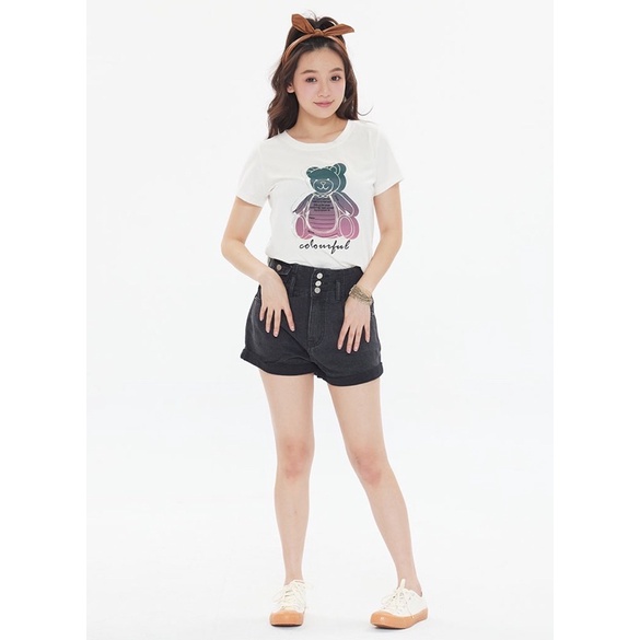🦄GOES CLUB 女款⚡️ 2022(春夏）-韓版可愛圖文休閒T恤（ 黑 /白）2色F❤️特價NT$1380