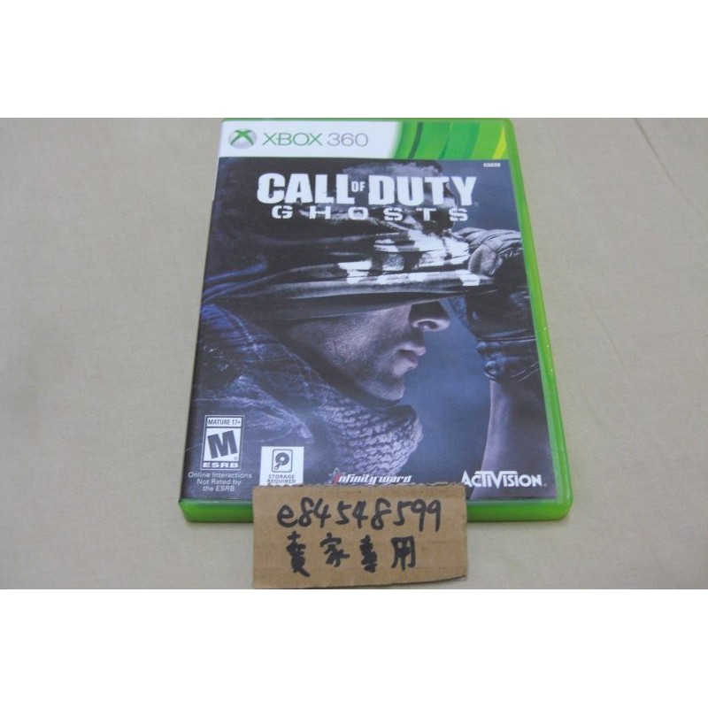 XBOX360 X360 決勝時刻：魅影 Call of Duty: Ghosts COD10 英文版 二手良品