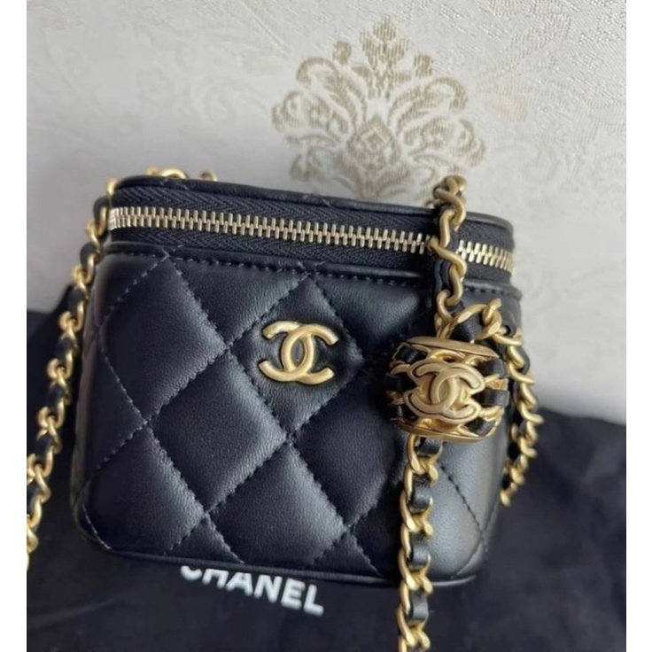 Chanel22ss新款核桃金球小盒子（含鏡子）