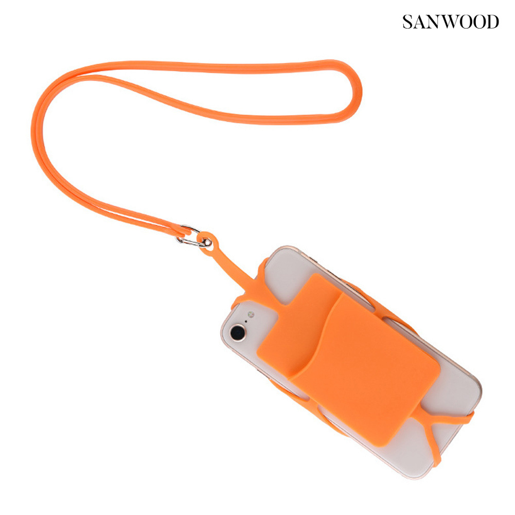 sanwood 測試矽膠手機背殼架吊索吊帶繩帶卡頸繩