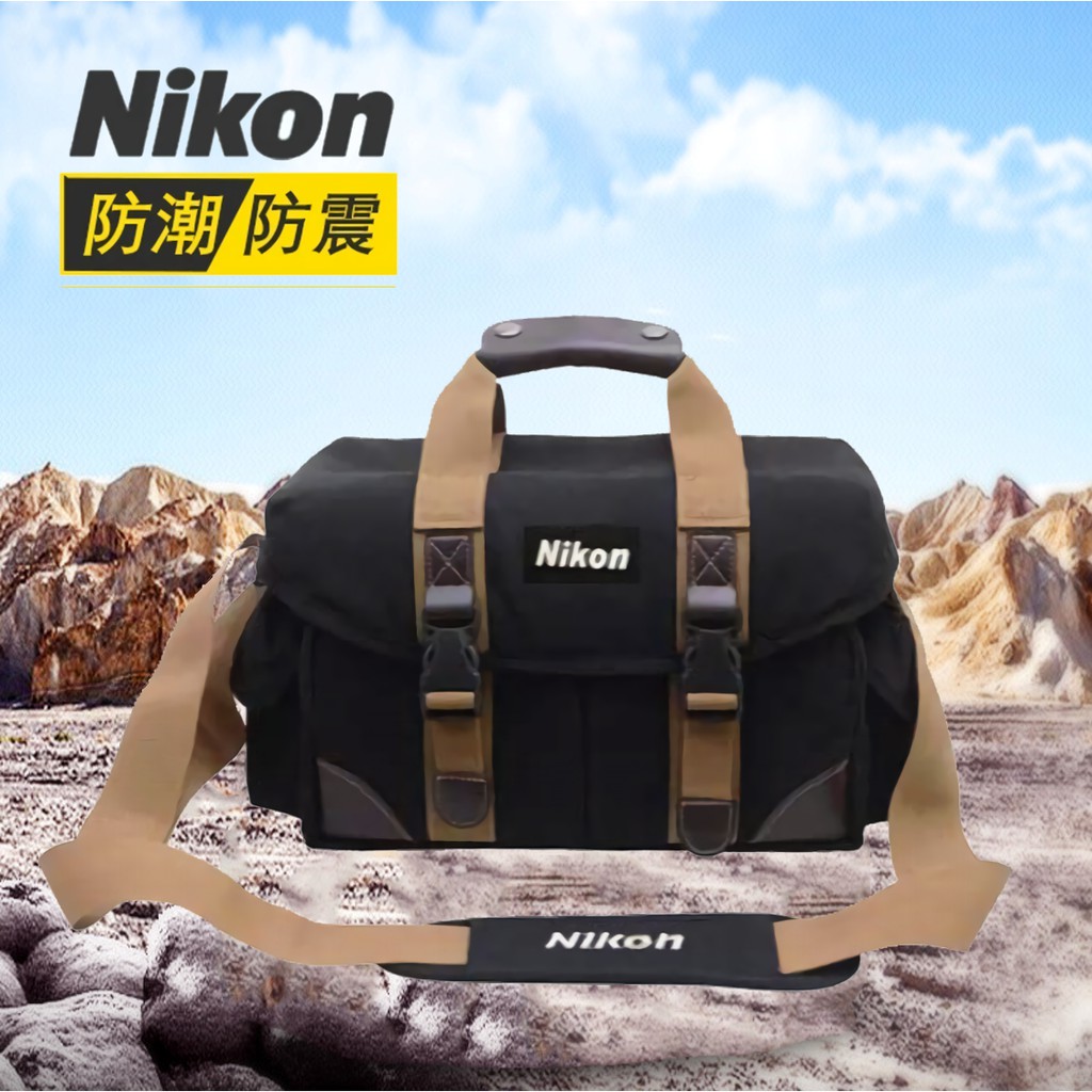 Nikon相機包 單眼相機包 攝影包 側背包 微單眼 類單眼 復古 旅行 尼康 單肩包 相機背包 照相機 一機二鏡 | 蝦皮購物