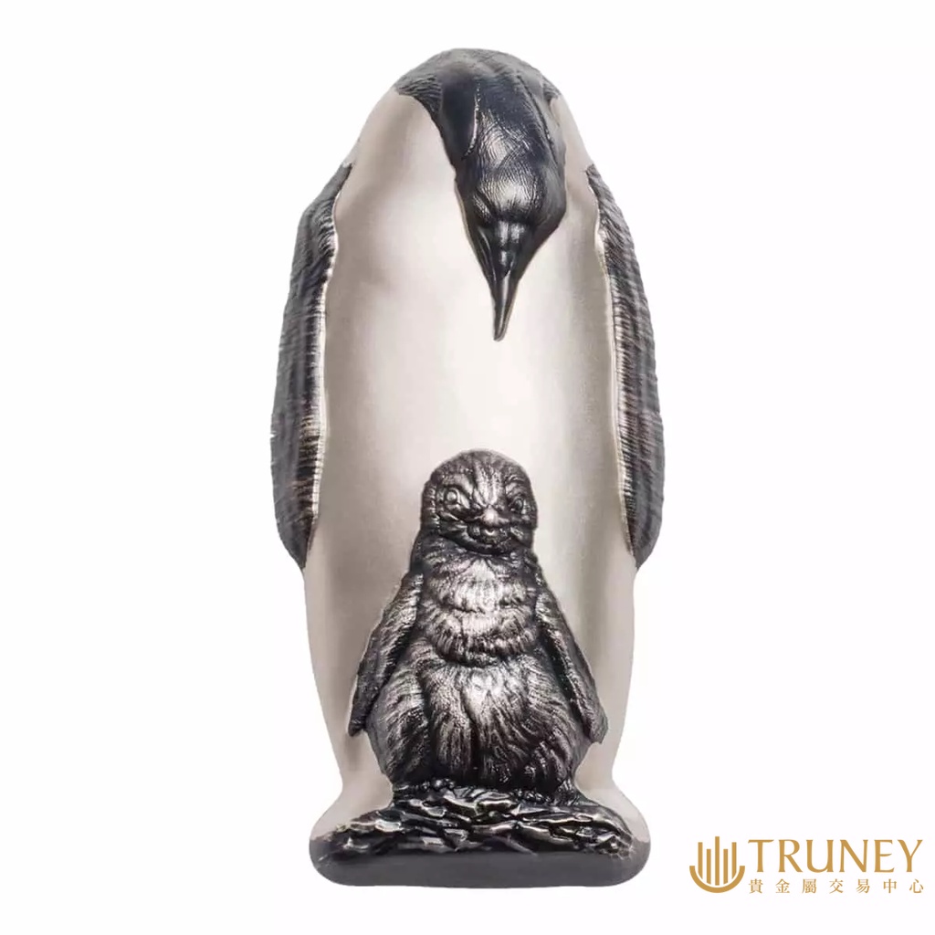 【TRUNEY貴金屬】2018國王企鵝造型紀念性銀幣88公克/英國女王紀念幣 / 約 23.408台錢