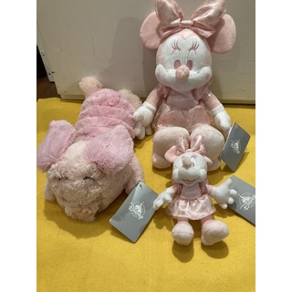 現貨全新日本東京迪士尼櫻花粉紅豬 米妮s號娃娃 吊飾