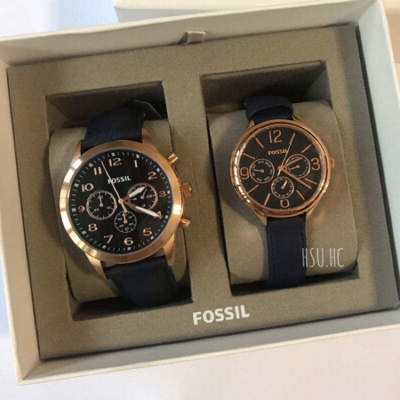 美國代購 Fossil情侶對錶 蝦皮購物