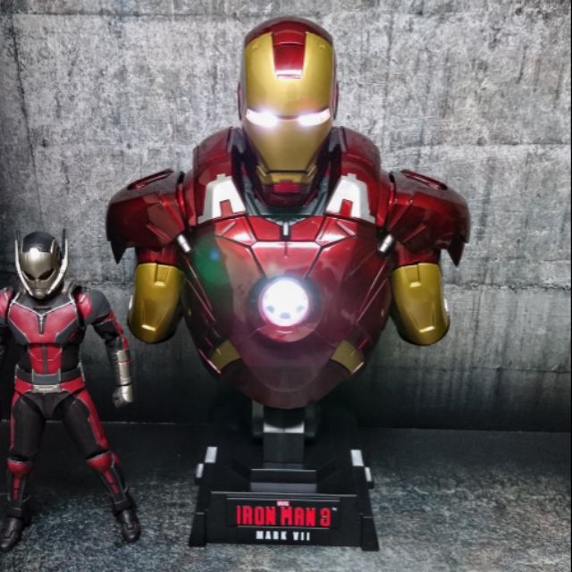 庫】 鋼鐵人 馬克7 MK7 1/4 胸像 胸燈 小夜燈 反應爐 SHF Marvel legends Hot Toys