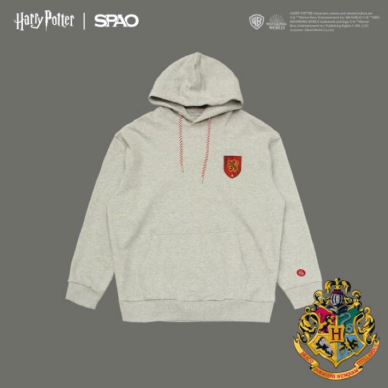 現貨🔥韓國SPAO HarryPotter 霍格華茲 魔法 葛來分多 聯名 學院風 帽T 上衣 史萊哲林 哈利波特