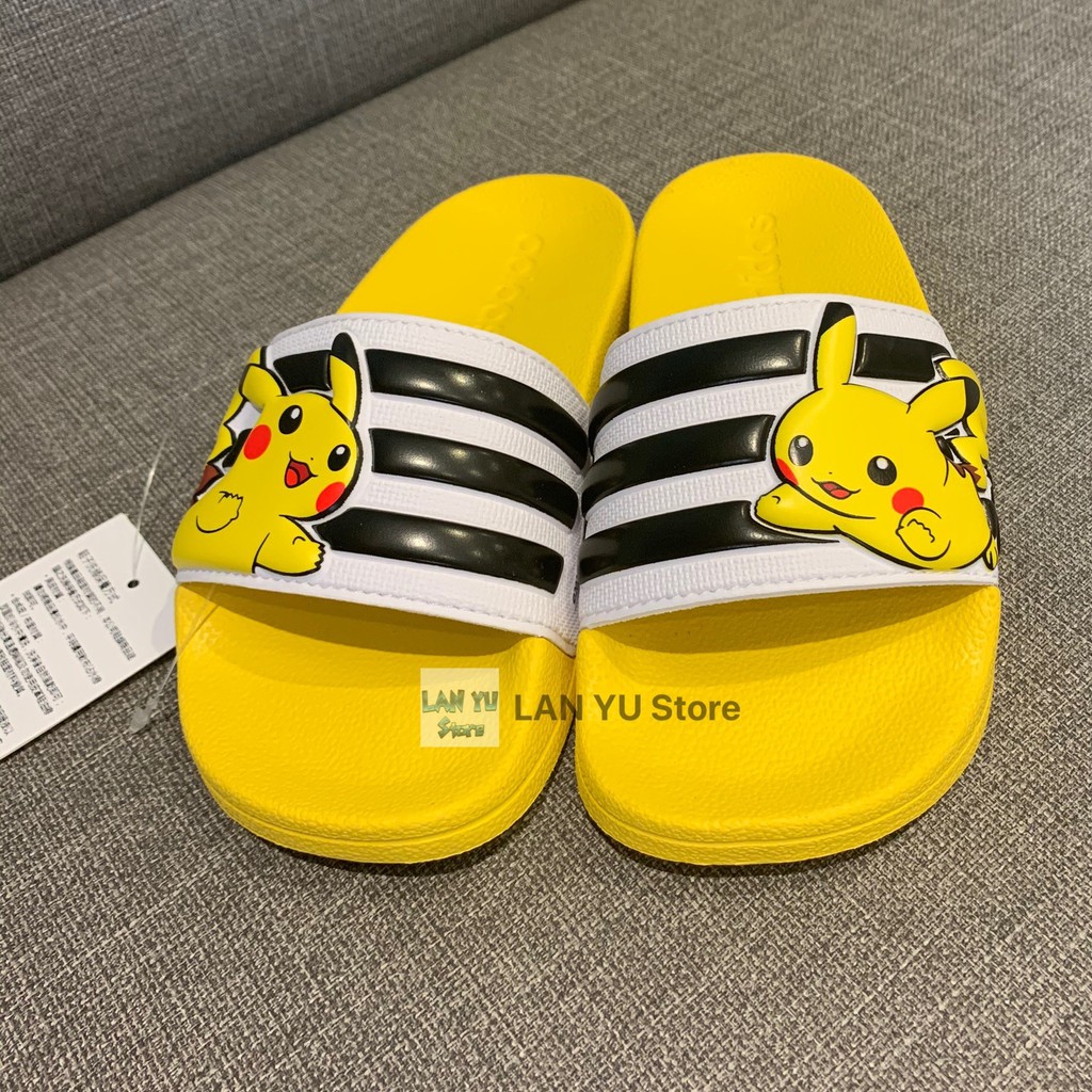 現貨【LANYUStore】ADIDAS ADILETTE SHOWER K 愛迪達 拖鞋 防水 兒童 皮卡丘 寶可夢