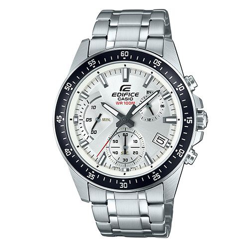 【CASIO】EDIFICE 經典賽車腕錶-黑X白(EFV-540D-7A)正版宏崑公司貨
