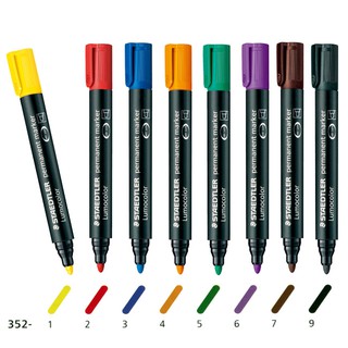 +富福裡+德國製 施德樓 STAEDTLER 防乾油性麥克筆 圓頭 MS352 油性筆 耐用 不褪色 可填墨 可填充
