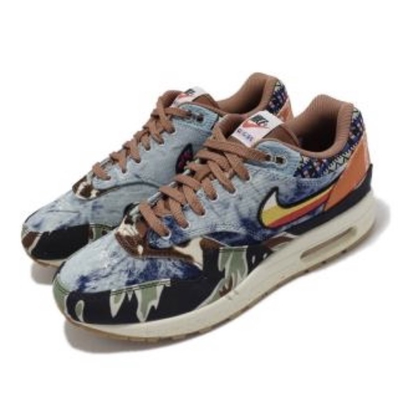 NIKE 耐吉x Concepts Air Max 1 SP 迷彩 格紋 虎紋 腰果花 (DN1803-900)25cm