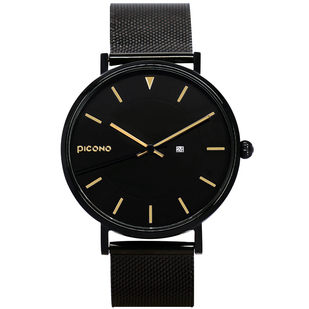 PICONO RGB簡約米蘭錶帶系列手錶 金色 RGB-6502