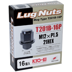 【翔浜車業】KYO-EI MAG TYPE LUG NUT T201B-16P TOYOTA原廠鋁圈專用鍛造螺帽組(16