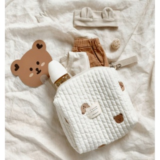 【Qimm shop】多款現貨✰ins刺繡小熊推車包媽咪包 尿布包 推車袋 嬰兒車收納袋掛袋 母嬰包 雜物包 收納包