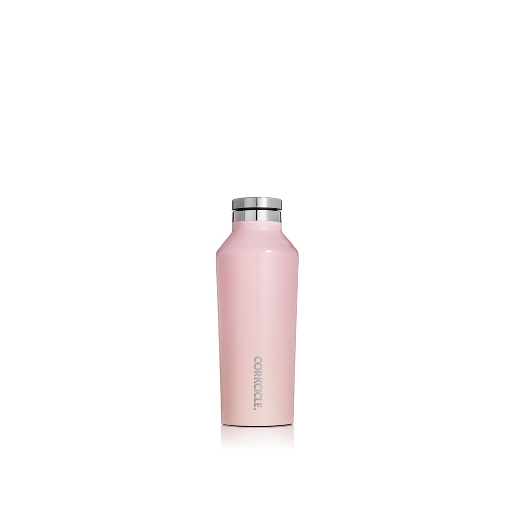 美國CORKCICLE Classic系列三層真空易口瓶/保溫瓶270ml-玫瑰石英粉